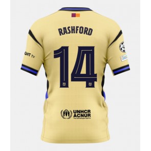 Lacne Muži Futbalové dres Barcelona Marcus Rashford #14 2025-26 Krátky Rukáv - Preč